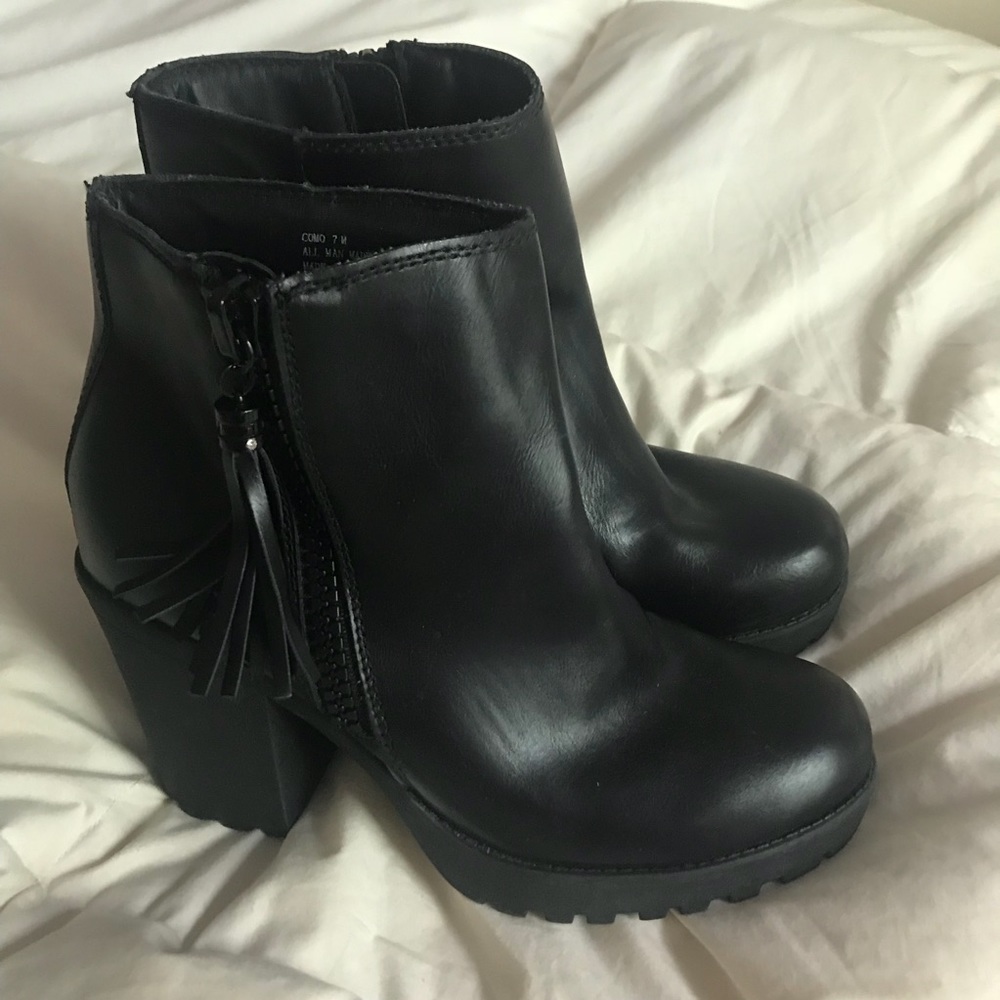 Madden Girl Black Heel Boots